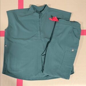 Figs hydrogreen scrub set